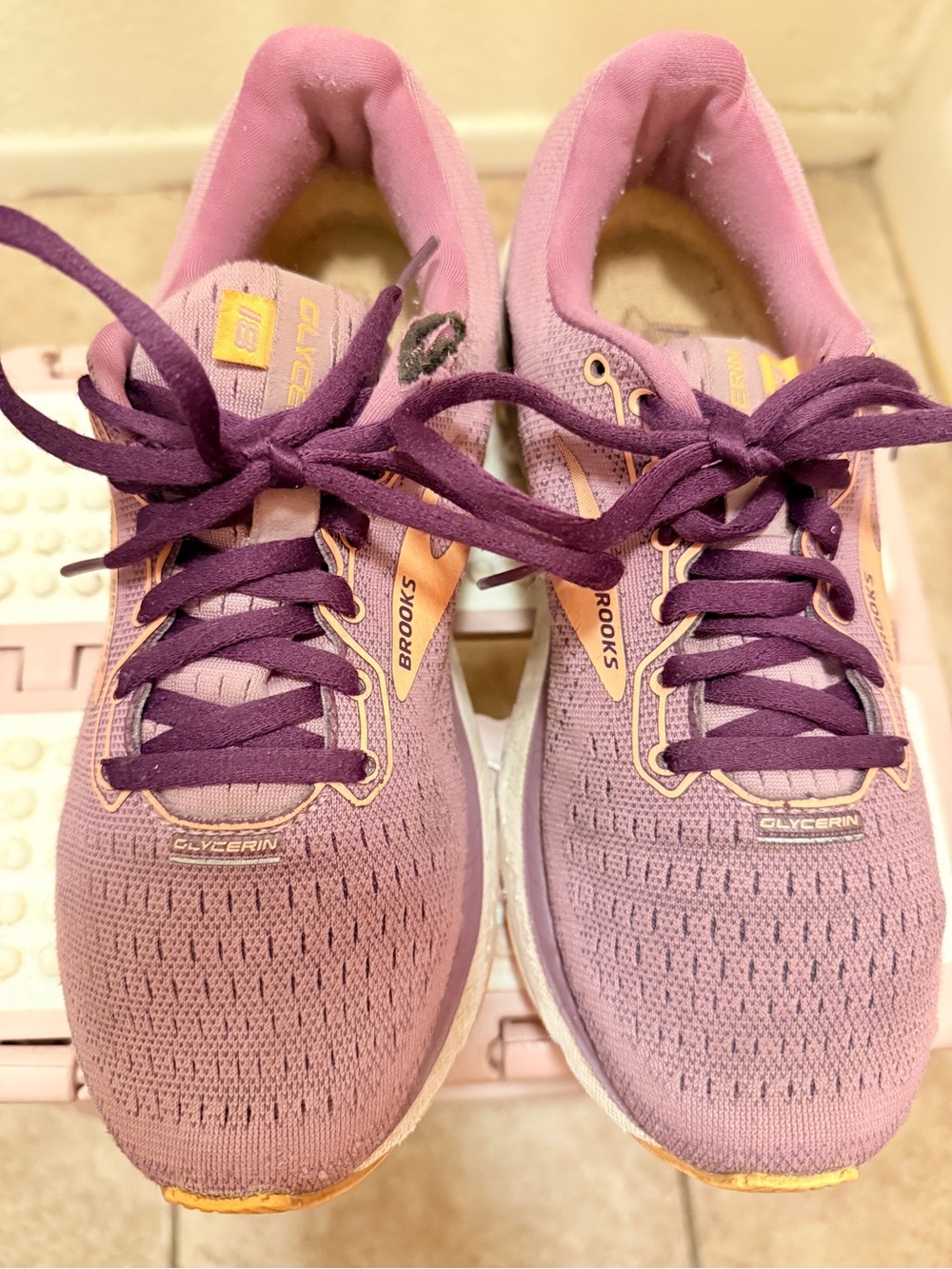 Brooks Women's Glycerin Running Shoes in Lavender and Purple